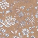 As Creation|Wallpaper vintage-style wildflowers in brown|Wallpaper