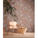 As Creation|Wallpaper vintage-style wildflowers in brown|Wallpaper