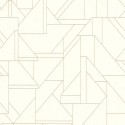 As Creation|Tapete geometrisch moderner Stil in Weiß und Gold|Modern