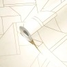 As Creation|Papier Peint géométrique style moderne blanc et doré|Moderne