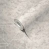 As Creation|Tapete geometrisches Design im zeitgenössischen Stil, grau|Zeitgenössisch