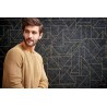 As Creation|Geometric modern style black and gold Wallpaper|Modern