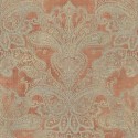 As Creation|Tapete im arabesken Damaststil in Orange und Rost|Damast