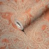 As Creation|Tapete im arabesken Damaststil in Orange und Rost|Damast