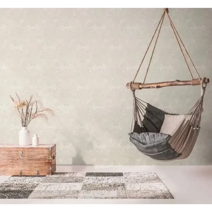 As Creation|Tapete ornamental im arabesken Stil in Beige|Damast