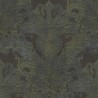 As Creation|Ornamental arabesque-style black wallpaper|Damask