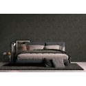 As Creation|Ornamental arabesque-style black wallpaper|Damask