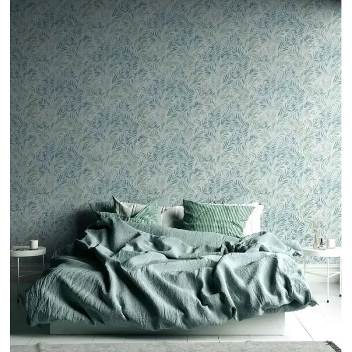 As Creation|Papier Peint feuilles de fougères nordiques vertes|Scandinave