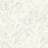 As Creation|Wallpaper cream and silver fern leaves|Scandinavian