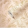 As Creation|Tapete im nordischen floralen Stil in Rosa und Gold|Skandinavisch