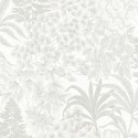 As Creation|White and silver-gray floral wallpaper|Wallpaper