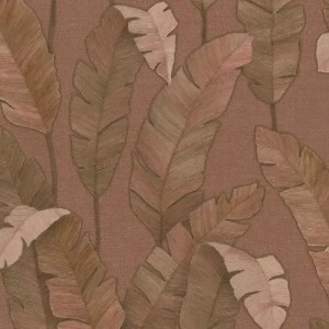Casamance|Papier peint lin brun effet textile|Rustique