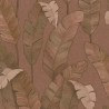 As Creation|Wallpaper tropical banana leaves mahogany brown|Ethnic