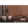 As Creation|Wallpaper tropical banana leaves mahogany brown|Ethnic