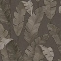 As Creation|Tapete tropische Bananenblätter braun und graubraun|Ethnisch