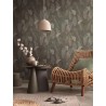 As Creation|Papier Peint feuilles de bananier tropical marron et gris taupe|Ethnique