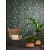 As Creation|Wallpaper blue and green tropical palm leaves|Ethnic