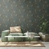 As Creation|Wallpaper blue and green tropical palm leaves|Ethnic