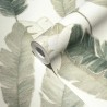 Papel pintado hojas palmeratropical blanco y verde - As Creation Metropolitan Stories 3 392184