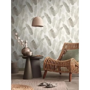 Papeldecor|Papier peint au motif moderne avec de grandes vagues blanches|Papier Peint 2