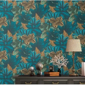 Casamance|Wallpaper linen mustard|Wallpaper 2