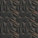 As Creation|Papel pintado escultura estilo moderno gris antracita|Imitacion Metal