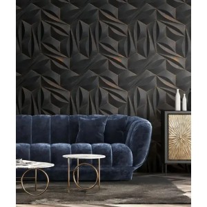 Casamance|Wallpaper geometric wood inlay light beige|Modern 2
