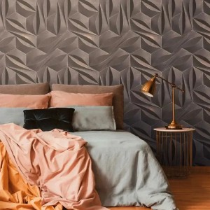 Rasch|Wallpaper modern blue cones 3D effect|3D Effect 2