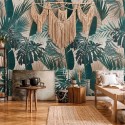 As Creation|Wall mural tropical palm and monstera leaves|Wallmurals