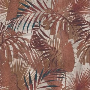 Casamance|Mural pared paisaje montañoso arte asiático marrón beige|Murales de Pared 2