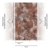 As Creation|Wandbild tropisch exotische Pflanzen braun|Wandbild