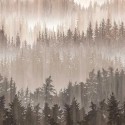 As Creation|Wall mural Scandinavian abstract landscape brown|Wallmurals