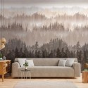 As Creation|Wandbild skandinavisch abstrakte Landschaft braun|Wandbild
