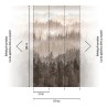 As Creation|Wall mural Scandinavian abstract landscape brown|Wallmurals