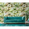 As Creation|Papier Peint palmiers exotiques tropicaux verts|Papier Peint