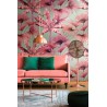 As Creation|Papier Peint palmiers style tropical vert et rose|Papier Peint
