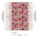 As Creation|Papier Peint palmiers style tropical vert et rose|Papier Peint