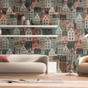 As Creation|Wallpaper figurative style in green tones|Figurative