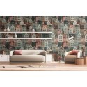 As Creation|Wallpaper figurative style in green tones|Figurative