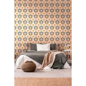 As Creation|Tapete Retro-Stil derer Jahre in Orange, Gelb|Retro 2