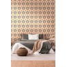 As Creation|Tapete Blumen im Stil derer Jahre in Beige, Blau|Retro