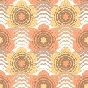 As Creation|Wallpaper retro floral style from thes, orange, brown|Retro