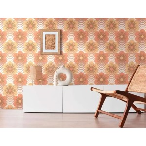 Papeldecor|Tapete polierter Beton mit brauner Textur|Tapeten 2