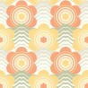 As Creation|Papel pintado retro estilo años naranja, amarillo|Retro