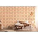 As Creation|Tapete Retro-Stil derer Jahre in Orange, Gelb|Retro