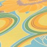 As Creation|Yellow retro-style hippie floral wallpaper|Retro