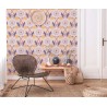As Creation|Floral retro-style wallpaper in pink, violet|Retro