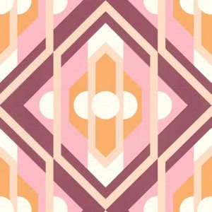 Papeldecor|Papier peint effet carrelage avec des patchs de plâtre blanc|Papier Peint