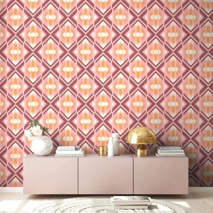 As Creation|Tapeteer Jahre Retro Rosa, Rot|Retro