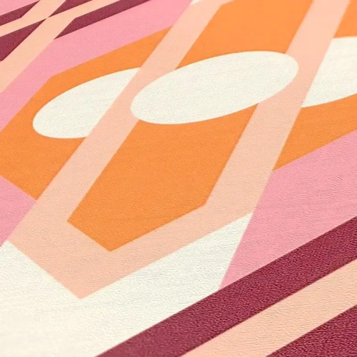 As Creation|Tapeteer Jahre Retro Rosa, Rot|Retro